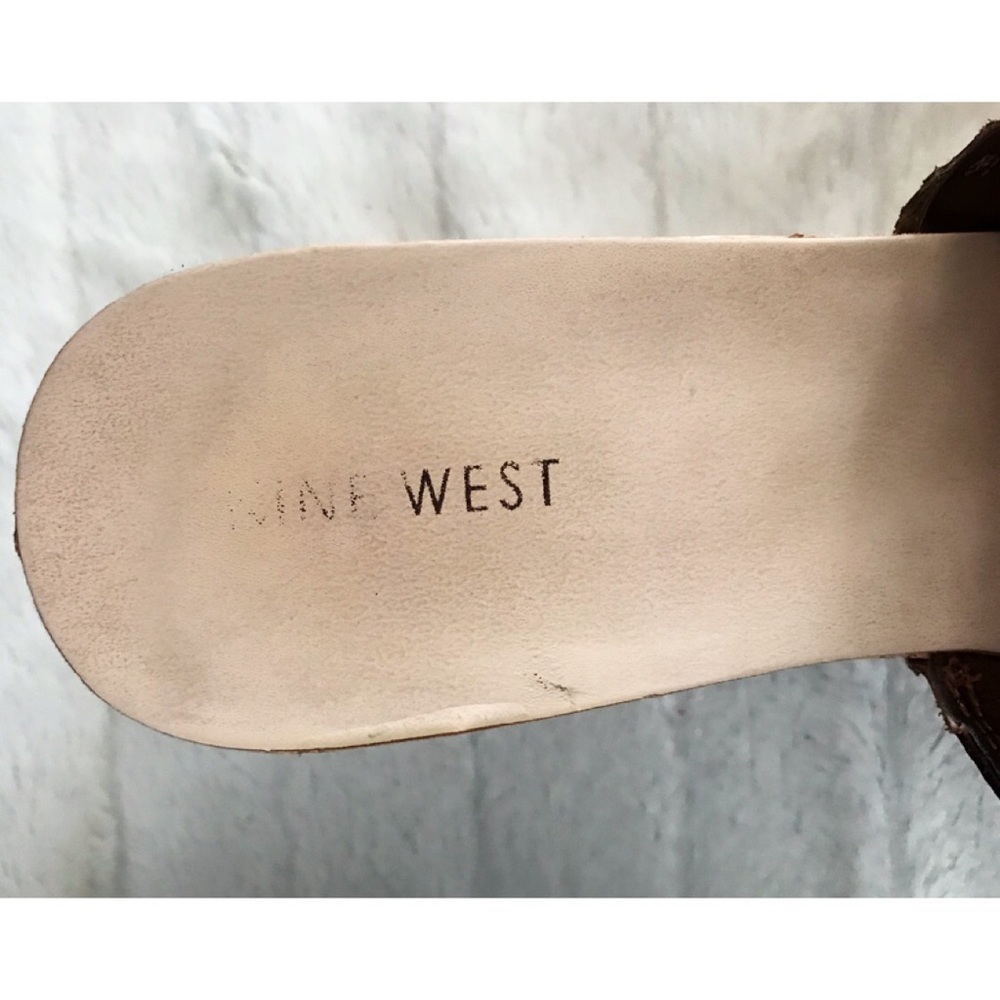 NINE WEST 'Ersilia' 9M Cork Platform Wedge Slide - Picture 6 of 6